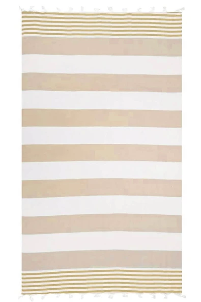 Çizgili Peştemal Plaj Havlusu %100 Pamuk Yıkanmış 100x180 cm Marenza - 5