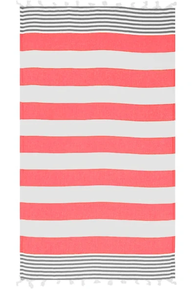 Çizgili Peştemal Plaj Havlusu %100 Pamuk Yıkanmış 100x180 cm Marenza - 8