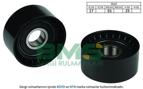 Bms 038  Alternatör V Kayış Gergi Rulmanı Tek Rulman Berlingo II C5 II Xsara II Xsara Picas 407 Partner II Tahrik Kayışları 136120 - 1