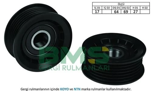 Bms 050  Alternatör V Kayış Gergi Rulmanı Sprinter Volt