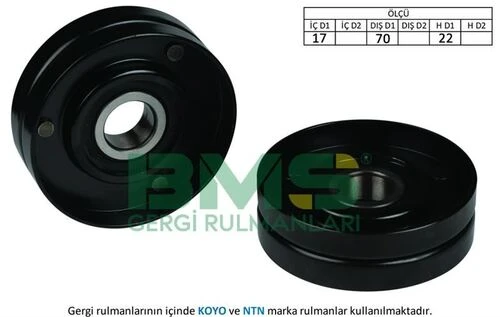 Bms 138 ALTERNATÖR GERGİ RULMANI ROVER VOYAGER I CHRYSLER 825D 17×70×22 ürün görseli 1