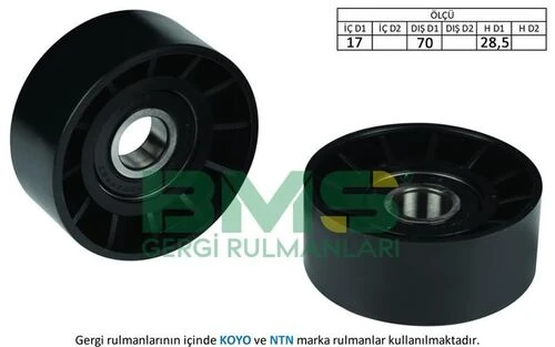 Bms 152  Alternatör V Kayış Gergi Rulmanı Koyo 17×70×28.5 Ducato 120 Mjt 2.3D ürün görseli