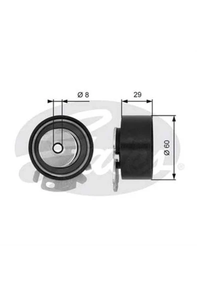 Gates T43068 Triger Eksantrik Gergi Rulmanı Palio Albea Doblo Marea Brava Bravo Stilo 1.6 16v Yardım ürün görseli