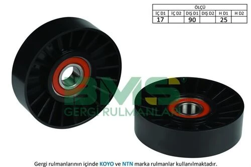 Bms 288  Alternatör Gergi Rulmanı Astra F-G 2.0Dtı-Vecrta B-C2.0Dtı-2.2DCI-Zafira-Sıgnum-Omega B ürün görseli 1