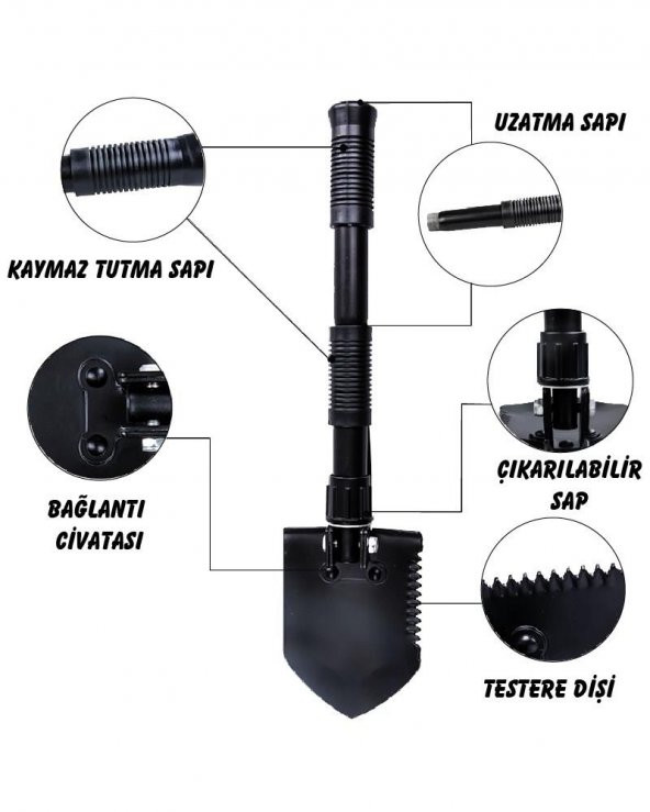 Mini Katlanır Kürek Ng 192 - 3