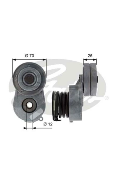 Gates T38496 Alternatör Gergi Rulmani Corsa C Combo C 1,7 Dti (Z17DTH) 1 Adet ürün görseli