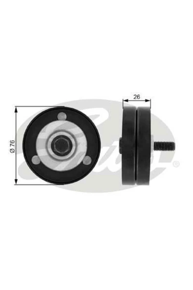 Gates T36182 V KAYIŞ GERGİ RULMANI ASTRA H CORSA C COMBO MERIVA 1 ürün görseli