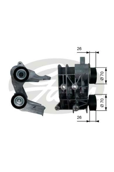 Gates T36107 V Kayış Gergi Rulmanı Fiesta V Ka 1.3 ürün görseli 1