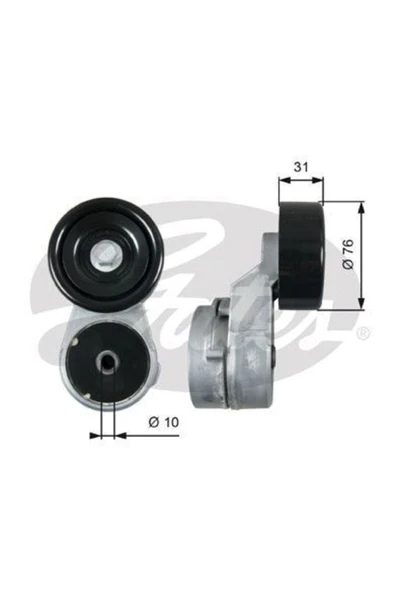 Gates T39214 Alternatör V Kayış Gergi Rulmanı Navara 3.0td 01-05 3.0td 4×4 00- ürün görseli 1