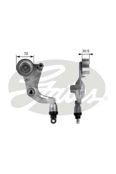 Gates T39077 Alternatör Gergi Rulmanı Civic 06-cr-v 07- 1.8-2.0benzinli (amortisörlü) ürün görseli