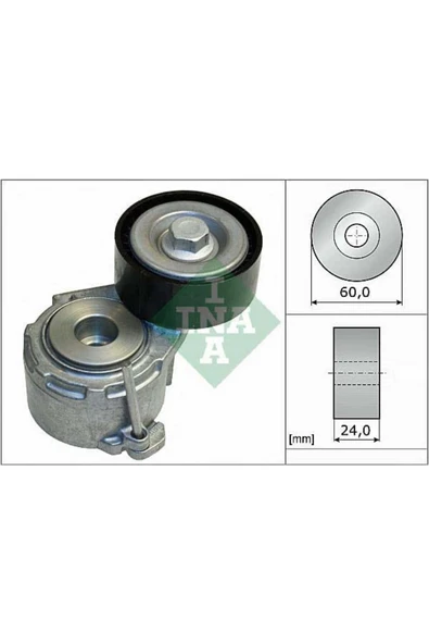 INA 534011120  V KAYIŞ GERGİ RULMANI DUCATO / 206 306 307 PARTNER ürün görseli