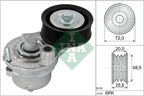 INA 534070310  Alternatör Gergi Rulmanı Opel Antara 2.2 Cdtı 2.2 Cdtı 4x4 9 25192084 ürün görseli