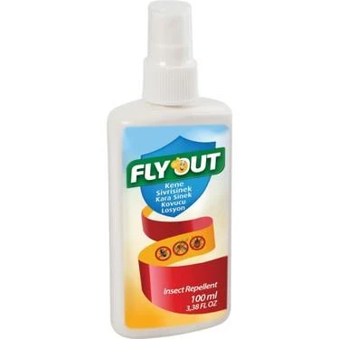 Fly Out Kene ve Sivrisinek Kovucu Sprey Losyon 100 ml Tekli
