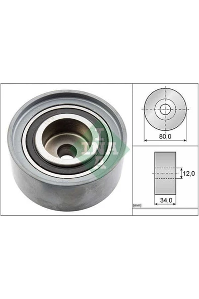 INA 532052710  Eksantrik Gergi Rulmanı Golf V Jetta Iıı Passat Touran A3 Altea Leon Toledo Octavia Su ürün görseli 1