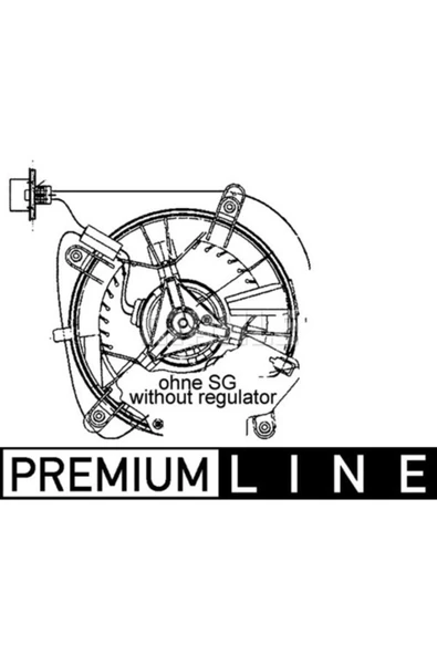 Mahle AB65000P Ab65000p Kalorifer Motoru (çap 177mm) W210 S210 E 200 E 230 E 200 T M 111.942 (eno:8ew0091594 ürün görseli