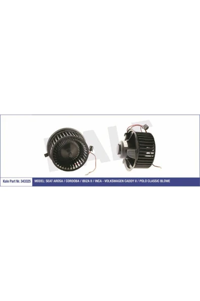 Kale 343325  KALORİFER MOTORU POLO CLASSIC 96- CADDY II 95- / CORD