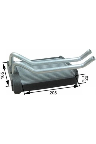 Ori KHY019026 Khy019026 X Kalorifer Radyatörü Brazing Santafe 207x165x26 - 1