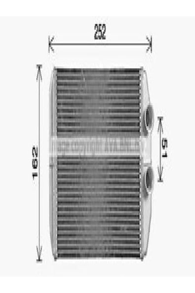 Ori KRN022026 Krn022026 Kalorifer Brazing Heater 204x155x26 Kangoo 2008 /master Iıı/mercedes Citan/opel Movan