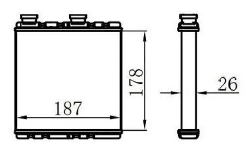 Ori KNI051026 S  Kalorifer Brazing Heater A/M 175X190X26 Qashqai
