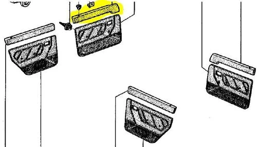 Goal MUH530L Panzot Üst Kaplaması Renault 9 Ön Sol (Em-Ym) Kapı Dösem Üst Plastiği ürün görseli 1