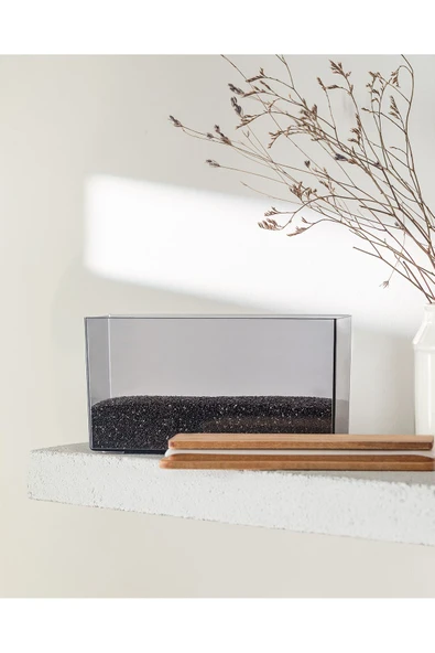 Lucille Ahşap Kapaklı Saklama Kabı 1200ml - Resim 2