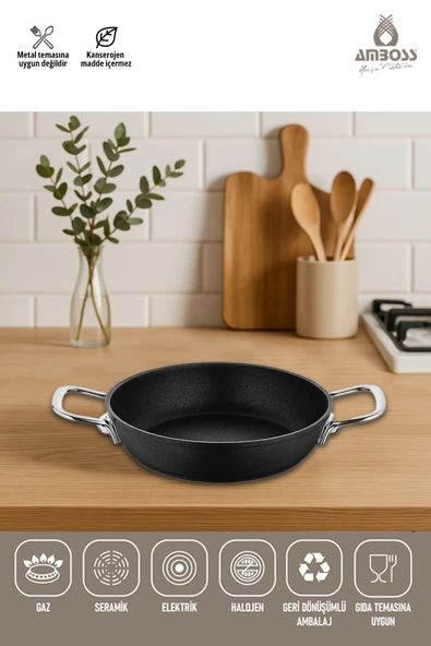 Amboss Dark Yanmaz Yapışmaz Titanyum Kaplama Sahan 20 cm ürün görseli