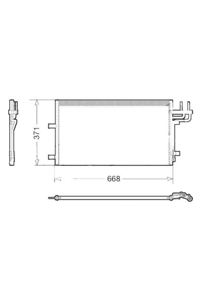 Ori CFR628016 Cfr628016 Klima Kondenseri Transit Connect 1.8 1.8dı 1.8tdcı 1.8tddı 02 13 790x361x16 Oto.-mek. ürün görseli 1