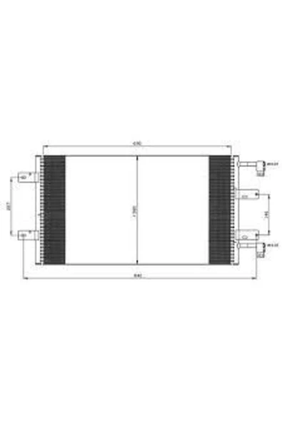 Ori CRN764016 Klıma Radyatoru Kondanser Trafıc Iı 2.5 Dcı 01- Vıvaro A 2.5 Dtı 01- Oto. Mek. Crn764016 Oem -8 ürün görseli