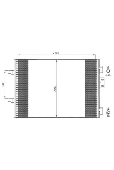 Ori CRN357016 Crn357016 Klima Kondenseri Clıo Iı 01 Symbol 99 Thalia I 99 Dizel Oto.-mek. Uyumlu ürün görseli 1