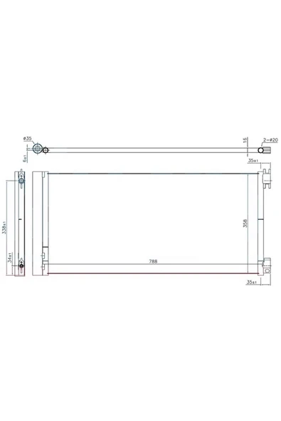 Ori CRN980016 Crn980016 Klima Brazing Condenser Trafic Iıı 14 / Vivaro 14 940596-4422250 ürün görseli 1