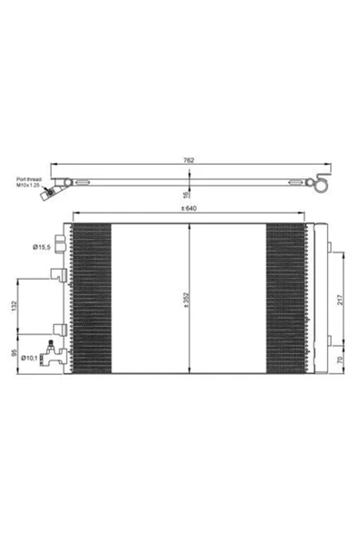 Ori CRN921016 Klima Kondenseri Brazing Mgn Iıı-scenıc Iıı 1.6 16v-2.0-1.5dcı-1.4tce 690x347x16 ürün görseli
