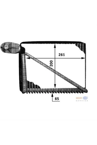 Mahle 8FV351211061 8fv351211-61 Klima Evaporatör A4 Passat 1.6 1.8 1.9 Tdı 2.0 97-05 A4 95-01 200×262×65 8fv351211