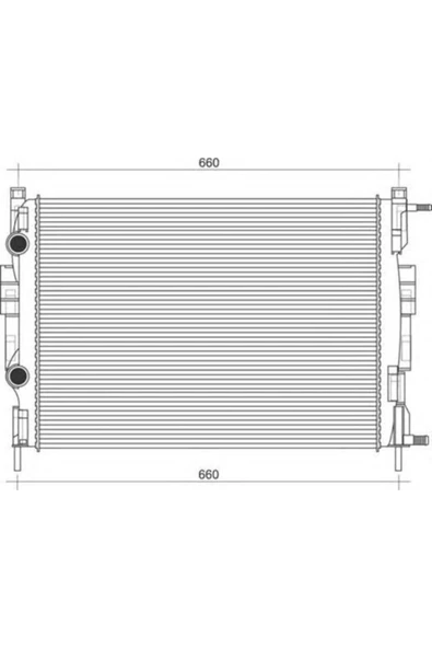 Ori MRN261034 Radyatör Megane II 02 Scenic 03 1.5-1.9Dci/1.4-1.6-2.0 16V Ac Klimasız Mek 585X428X32 ürün görseli