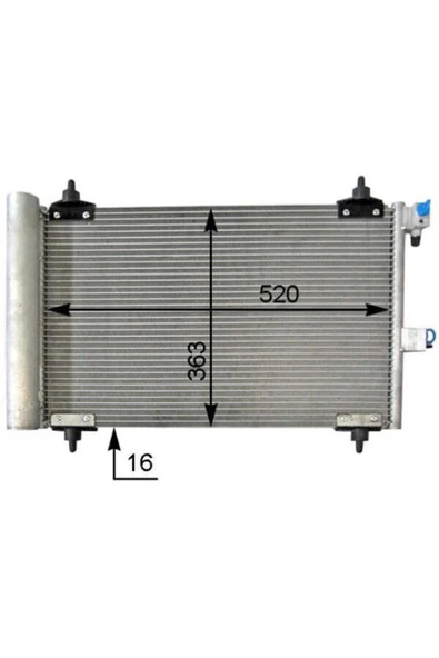 Ori CPE359016 Cpe359016 Klima Kondenseri Partner 02 Berlingo 02 Xsara 00-05 1.9d-2.0hdı 530x362 ürün görseli 1