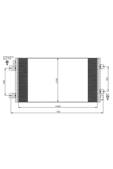 Ori CRN784016 Crn784016 Klima Kondenseri Master Iı 2.2-2.5 Dci 98 Movano A 2.5-2.8-3.0 Dti 98 Oto.-mek.