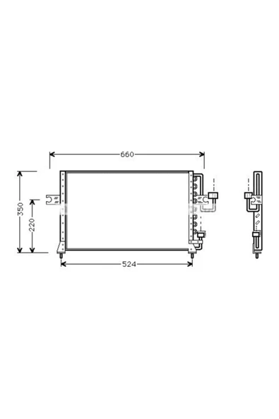 Ori CHY050025 Klıma Radyatoru Kondanser Accent 1.5ı 96- Orıs Chy050 ürün görseli