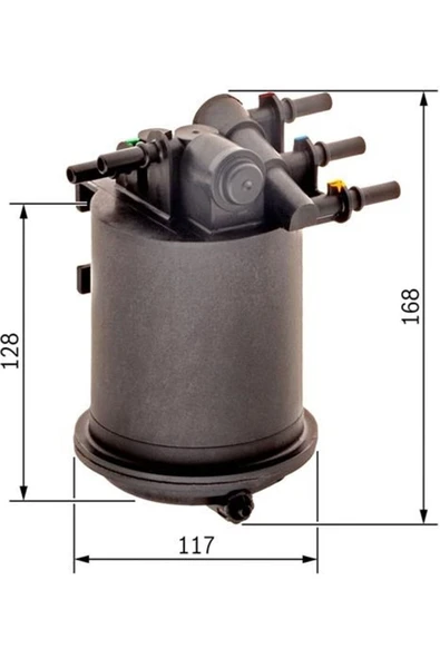 Bosch 0450906461 Yakıt Filtresi Kutulu Lgn I-ıı-master Iı-megane I-scenıc I-kangoo-exp 1.9 Dcı Iıı 2.2 D Uyumlu ürün görseli 1