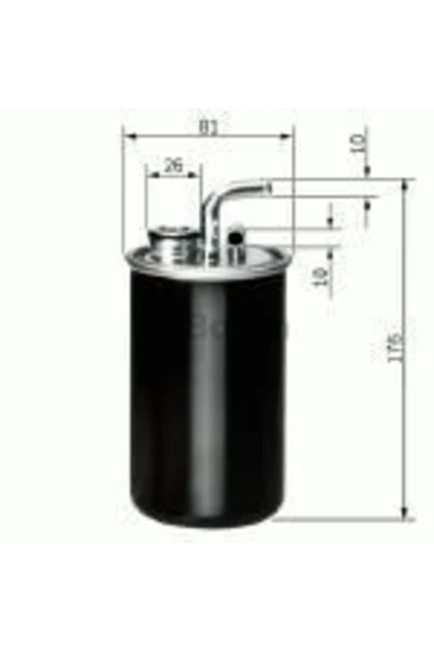 Bosch F026402827 Mazot Fıltresı Compass / Sebrıng 2.0 Crdı ürün görseli 1