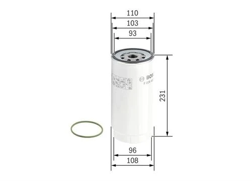 Bosch F026402038 YAKIT FİLTRESİ DAF CF XF XF 105-XF 95-95 XF CF 75-CF 85 ürün görseli 1