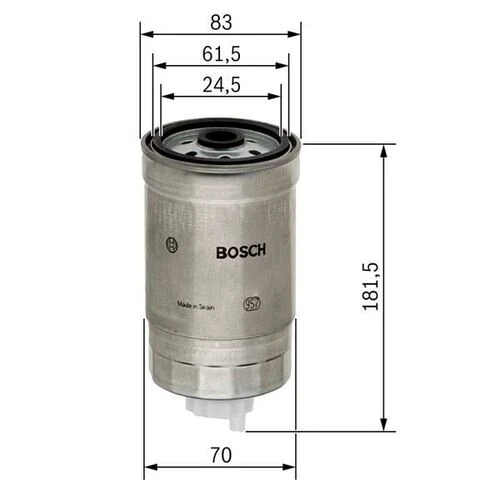 Bosch 1457434184  MAZOT FİLTRESİ PASSAT / 80 A4 A6 / S70 1.9 TDI A ürün görseli 1