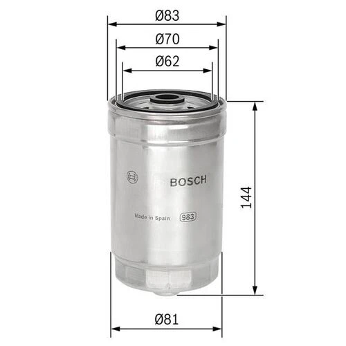 Bosch 1457434314  Mazot Filtresi Doblo Freemont Ducato / Boxer / J 537489719 ürün görseli 1