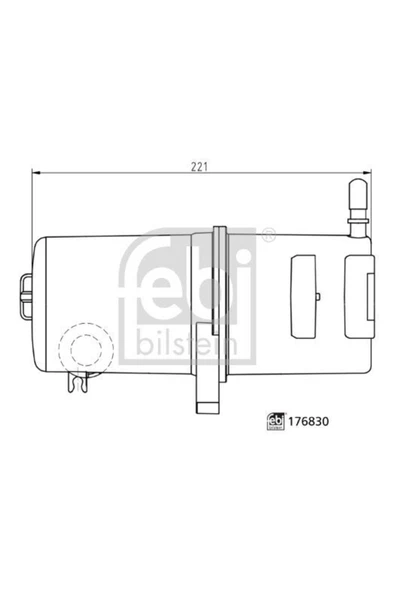 FEBI 176830  Yakıt Filtresi Amarok 17- 2.0tdı Cnea Cnfb Csha ürün görseli 1