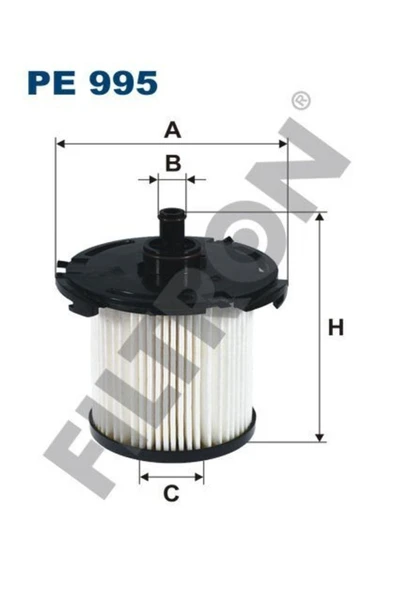 FTR PE995 Yakıt Filtresi Ford Tourneo Custom 2012 2.2 TDCI 125Hp 09/12- Mercedes W222×222 V222 ürün görseli 1