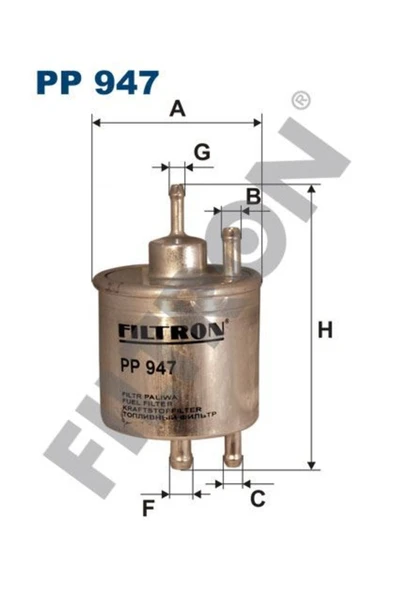 FTR PP947 YAKIT FİLTRESİ MERCEDES A SERİSİ (W168) A140-A160-A ürün görseli 1