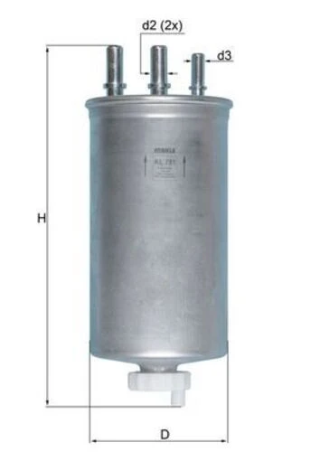 Mahle KL781 -knecht-behr Kl781 Yakıt Filtresi Duster Logan Sandero 1.5dcı K9k 164002137r 164002137r ürün görseli 1