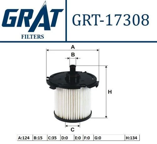 Grat 17308  MAZOT FİLTRESİ TOURNEO CUSTOM 12- TOURNEO CUSTOM  12- ürün görseli 1