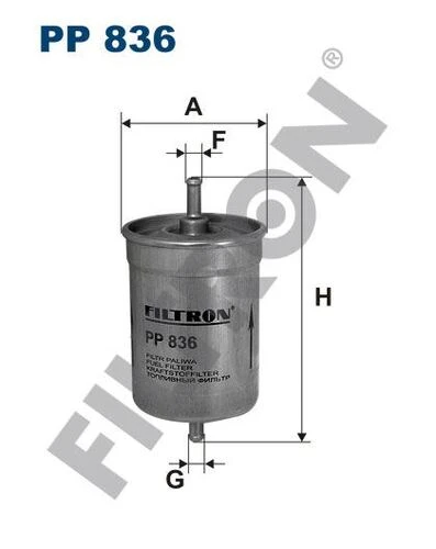 FTR PP836 FILTRON  YAKIT FİLTRESİ CLIO-R9-R11-R19-R21-SAFRANE-P505-P80 - 1
