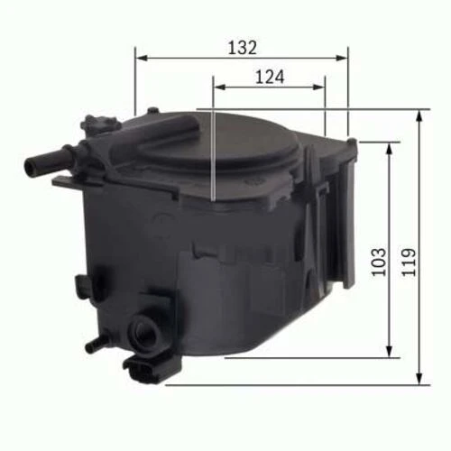 PSA 1901.95 PEUGEOT  Mazot Filtresi 206 207 307 308 407 Partner / C3 C4 / Fiesta Focus II 1.6 HDI 1.6 TDCI - 1