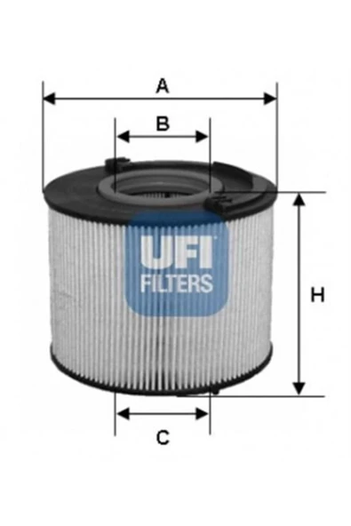 UFI 26.015.00  Mazot Filtresi Touareg 06- / Q7 / Cayenne 3.0 V6 Tdı 3.0 Tdı 4.2tdı ürün görseli 1