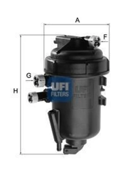 UFI 55.127.00 Mazot Fıltresı Ducato Iı / Boxer Iı / Jumper Iı 2.0hdı 2.2hdı Kutulu ürün görseli 1